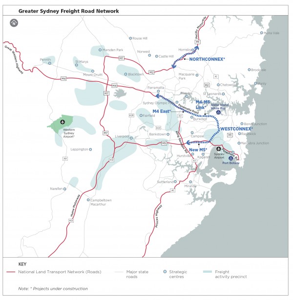 Greater Sydney Freight Road Network