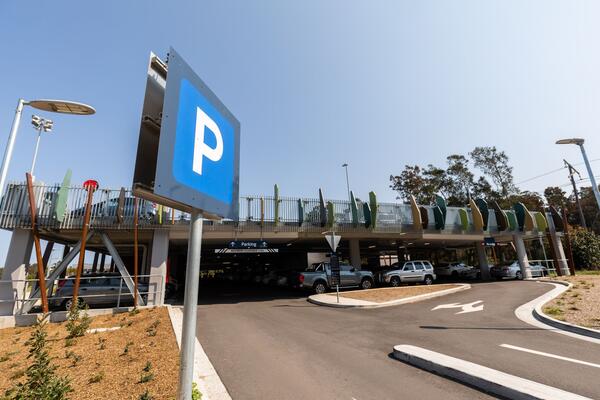 The new multi-deck car park at Warriewood 