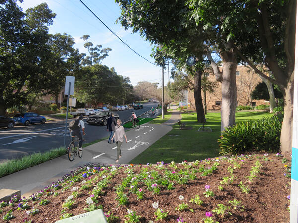 AFTER - Banksia Ave two-way bike path