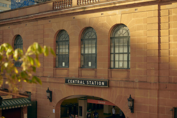 Image of Central Station entrance at Eddy Avenue 