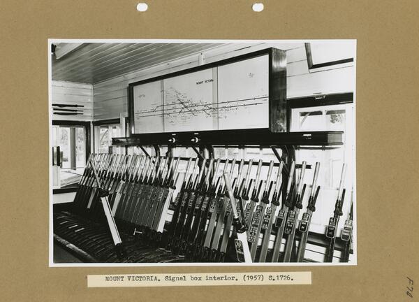 Signal Box, Mount Victoria, Interior 1957