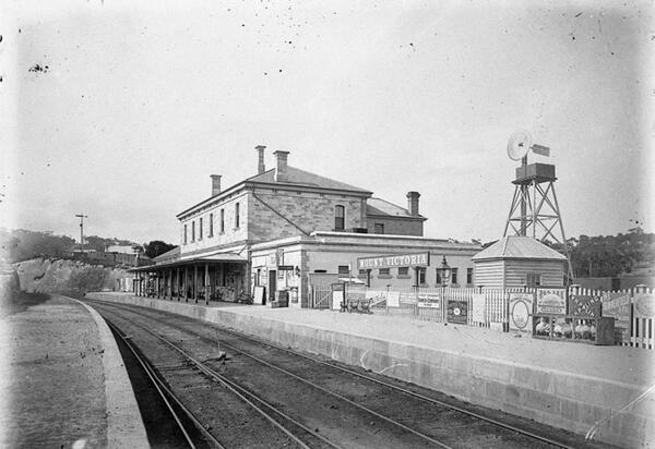 Mount Victoria Station in circa 1900