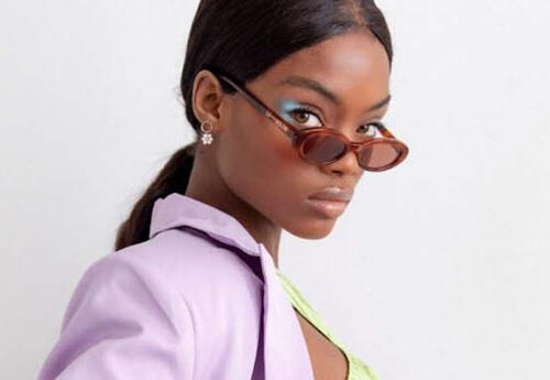 Woman modelling sunglasses