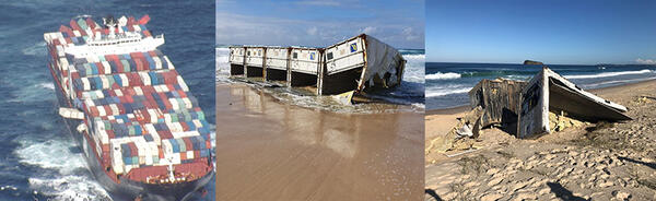 Container spill - APL England