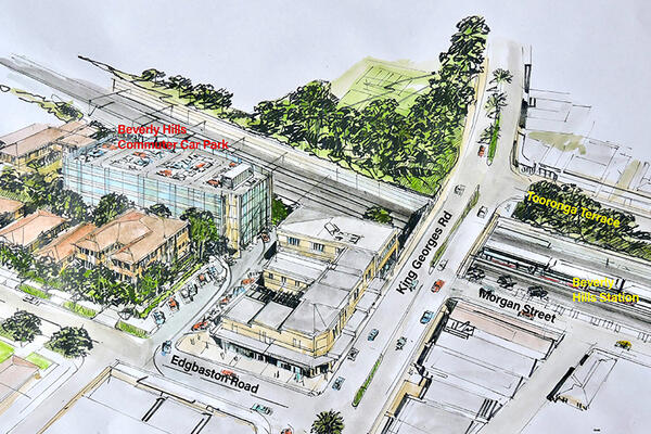 Beverly Hills Commuter Car Park artist impression subject to Planning Approval and final design