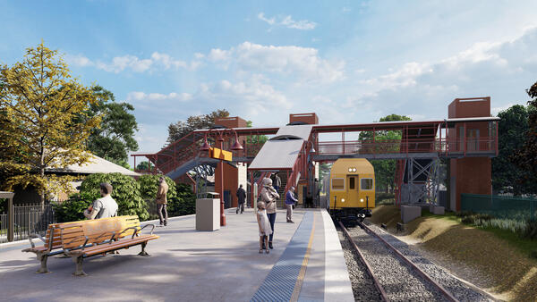 Artist’s impression of the proposed Blackheath Station Upgrade, subject to change during detailed design