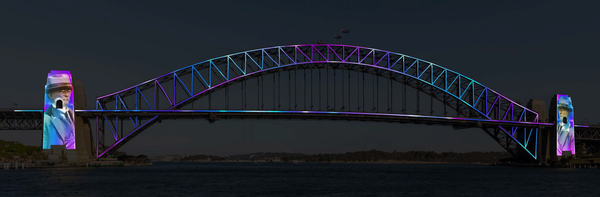 Bradfields vision artist impression Sydney Harbour Bridge