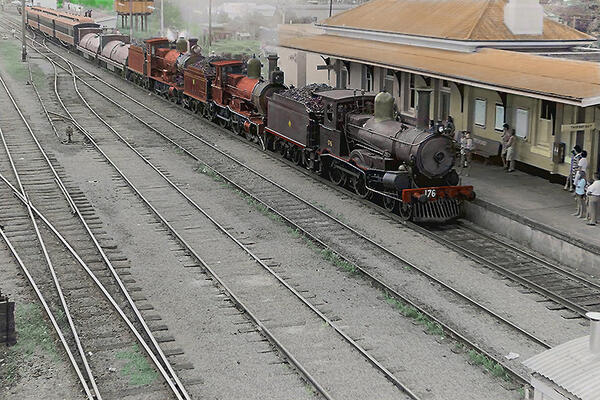 Murrurundi railway February 1972 after a trip to Glen Innes