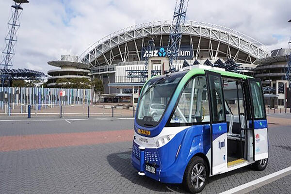Smart shuttle at Sydney Olympic Park