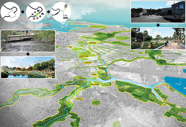 Best Resilient Public Space Idea: Unlocking South Sydney's Blue-Green Grid