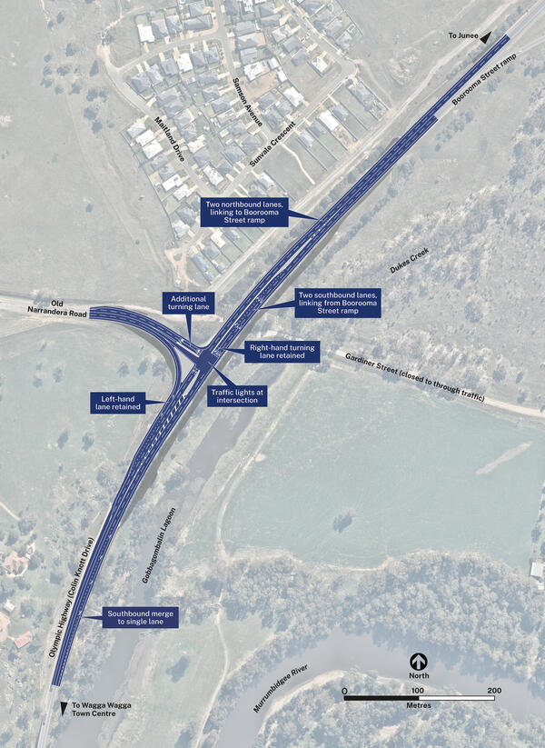 Old Narrandera Road detailed design map