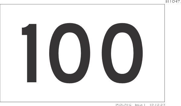 Displacement Sticker for Sign PR1086 (IN1047)