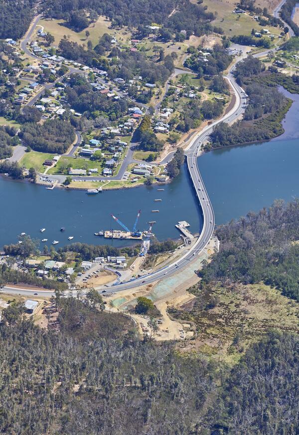 Project site with Nelligen township in the background