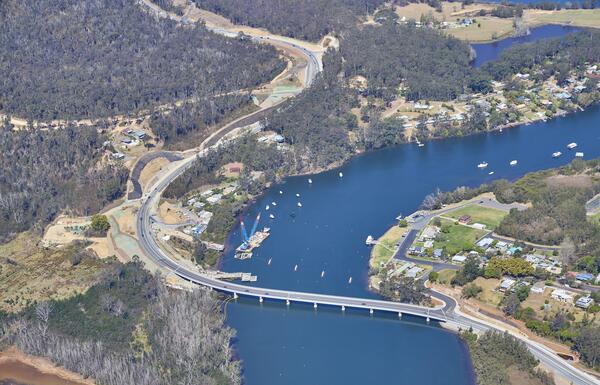 Nelligen Bridge looking towards Old Nelligen Road