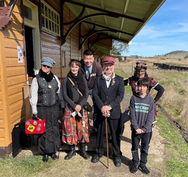 2022 Steampunk Festival at the non-operational Nimmitabel railway station.