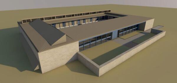 3D model of temporary supportive accommodation in Armidale.