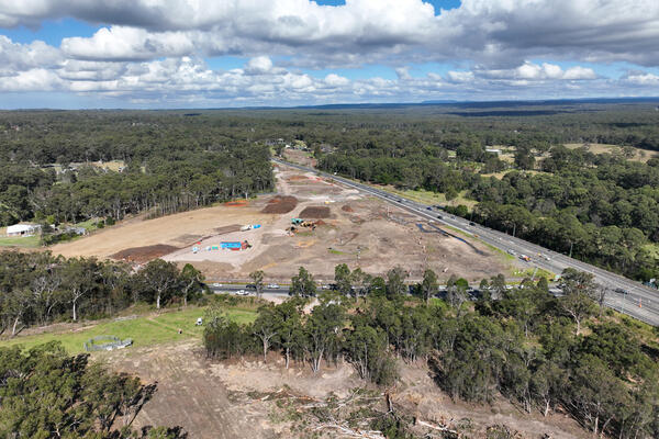 Jervis Bay Road and Princes Highway intersection - April 2024