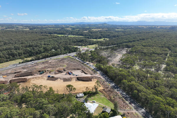 Jervis Bay Road and Princes Highway intersection - South East view April 2024