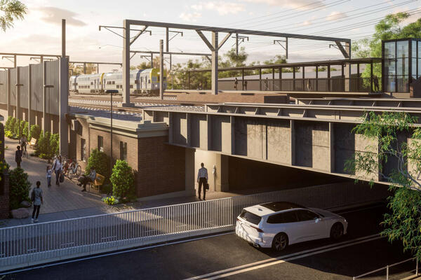 Macdonaldtown Station Upgrade - Leamington Lane, artist impression