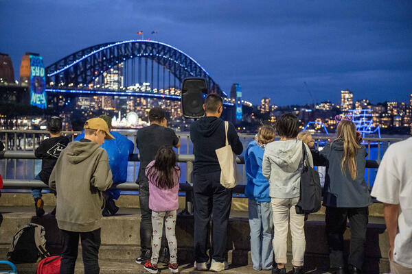 NYE on the Cahill Expressway 2023 - families