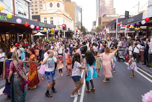 Open Streets Program - Parramatta Nights Street Festival. Credit: City of Parramatta.