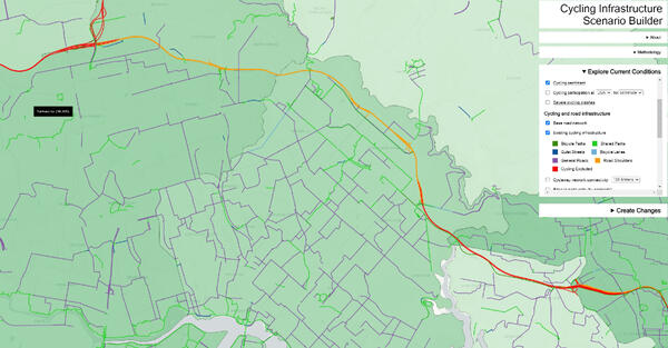 Bikeability map