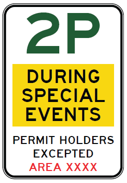 R5-62-4n - Special Event Parking - Repeater (Example Only) 