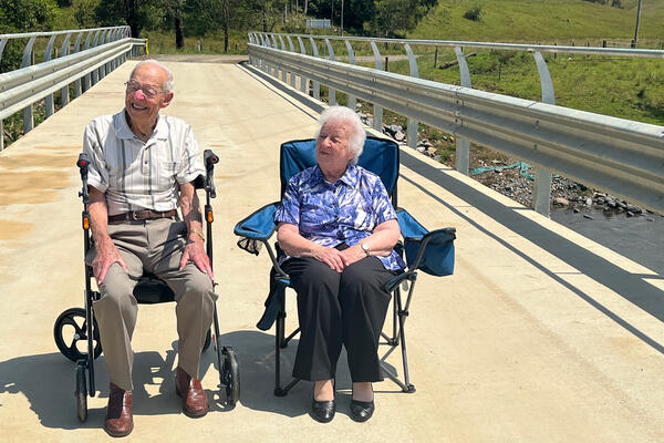 Transport for NSW Fixing Country Bridges - Dungog Archinals Bridge opening, Ruby Archinal.