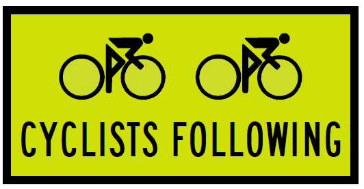 TM9-7-2n(C) - Cyclists Following (Symbolic) (MMS Insert - To Be used on Multi Message Sign Panels Only)