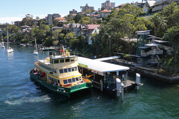 Transport for NSW View of the new South Mosman Wharf.