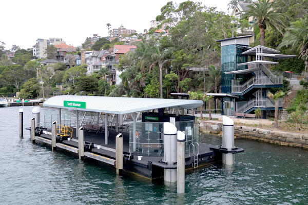 Transport for NSW View of the new South Mosman Wharf.