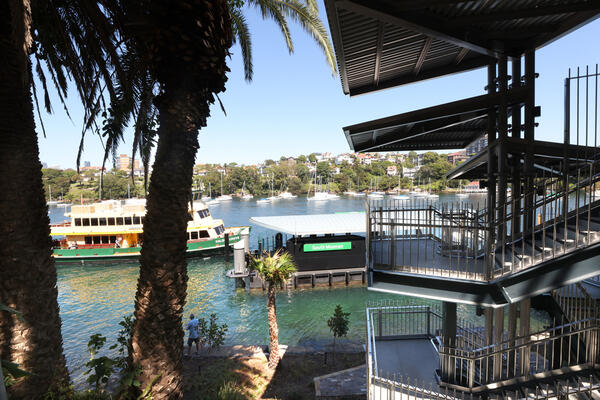 Transport for NSW View of the new South Mosman Wharf.