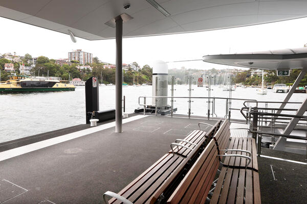 Transport for NSW View of the new South Mosman Wharf.