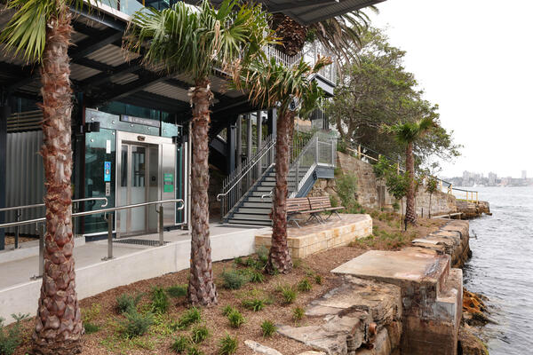 Transport for NSW View of the new South Mosman Wharf.