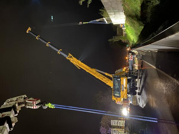 Nov 2024 - Noise wall removal on M1 Princes Motorway southbound 2