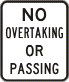 No Overtaking Or Passing - r6-1