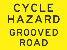 Cycle Hazard Grooved Road - t2-207n