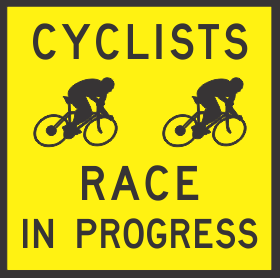 Cyclists Race In Progress - t4-213-1n