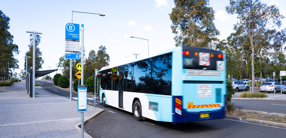 Leppington Station bus stop