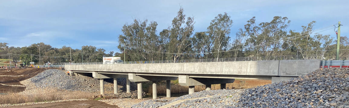 Mandagery Creek Bridge completed project