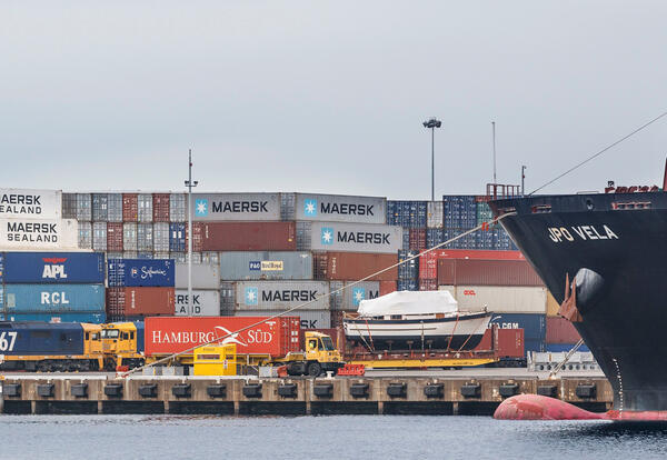 Transport for NSW Freight - shipping containers at port.