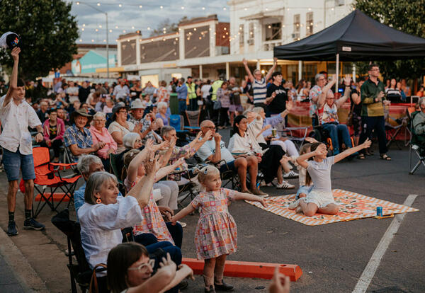 Transport for NSW Open Streets - Coonamble Shire Council Vision Splendid Country Music Extravaganza. Credit Coonamble Shire Council.