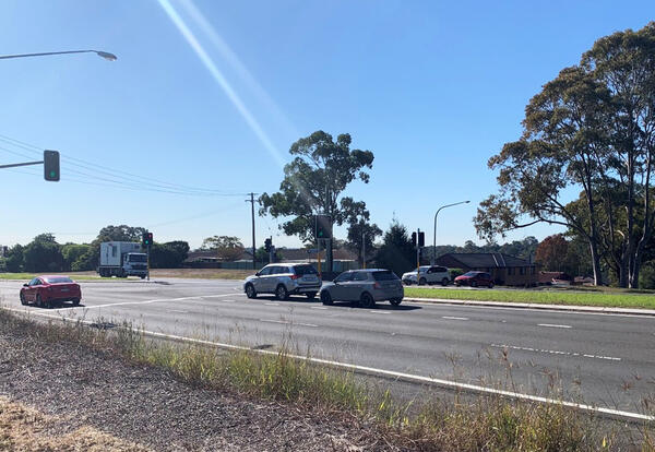 Transport for NSW Appin Road and St Johns Road intersection upgrade, Bradbury.